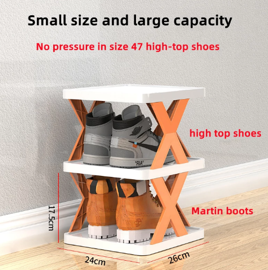 Simple Shoe Rack Folding Shoe Cabinet Storage Multifunctional Shoe Organizer Home Bathroom Dormitory