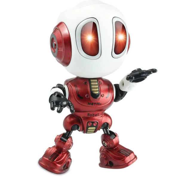 Talking Robot For Kids USB Charging LED Eye Mobile & Pen Holder Children's Toy