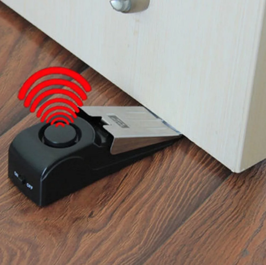 Anti-theft Burglar Door Stop Blocking Alarm System Security Home Blocking