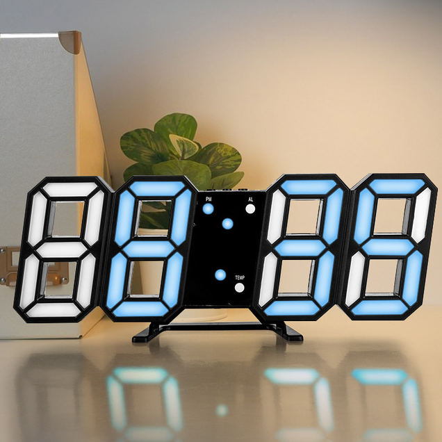 Nordic Large Table Clock LED Display Watch Night USB Electronic Desk Clock Kitchen Bathroom