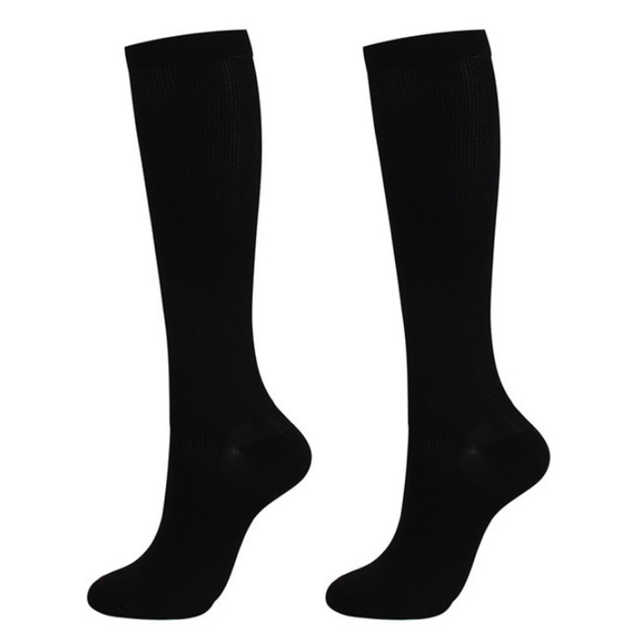 Blood Circulation Compression Socks Promotion Slimming Anti-Fatigue Support Stockings Solid Color