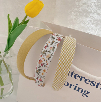 3 Pcs Vintage Cutest Headbands Floral Hair Bands Women's Elegant Tiara For Girls