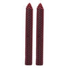 Image of 2pcs Beeswax Candles Honeycomb Colored To Decorate Advent Crown Christmas Candles Decorative