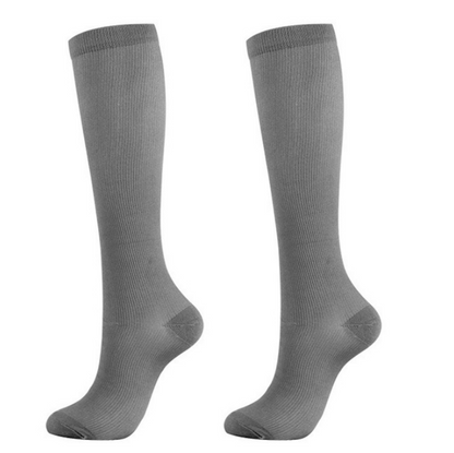 Blood Circulation Compression Socks Promotion Slimming Anti-Fatigue Support Stockings Solid Color