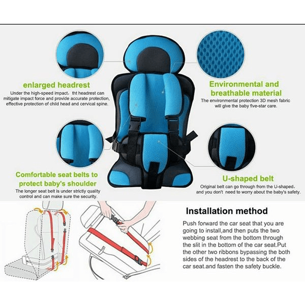 Child Secure Seatbelt Vest - Portable Safety Seat - Balma Home