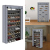 Image of Dustproof Shoe Storage Portable Cabinet Up to 50 Pairs Shoe Shelf Shoe Rack Tall Shoe Organiser