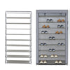Image of Dustproof Shoe Storage Portable Cabinet Up to 50 Pairs Shoe Shelf Shoe Rack Tall Shoe Organiser