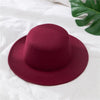 Image of Woolen Women Hat Wide Brim Fedora Felt Fedoras Hats
