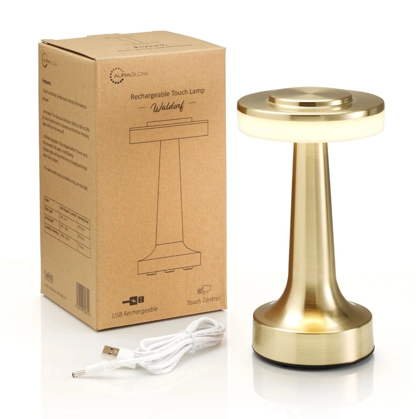 Modern Table Lamps Rechargeable and Cordless Battery Operated Led Bedside Lamp