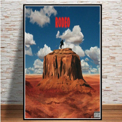 Hot Travis Scott Astroworld Rap Music Singer Wrapped Canvas