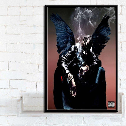 Hot Travis Scott Astroworld Rap Music Singer Wrapped Canvas