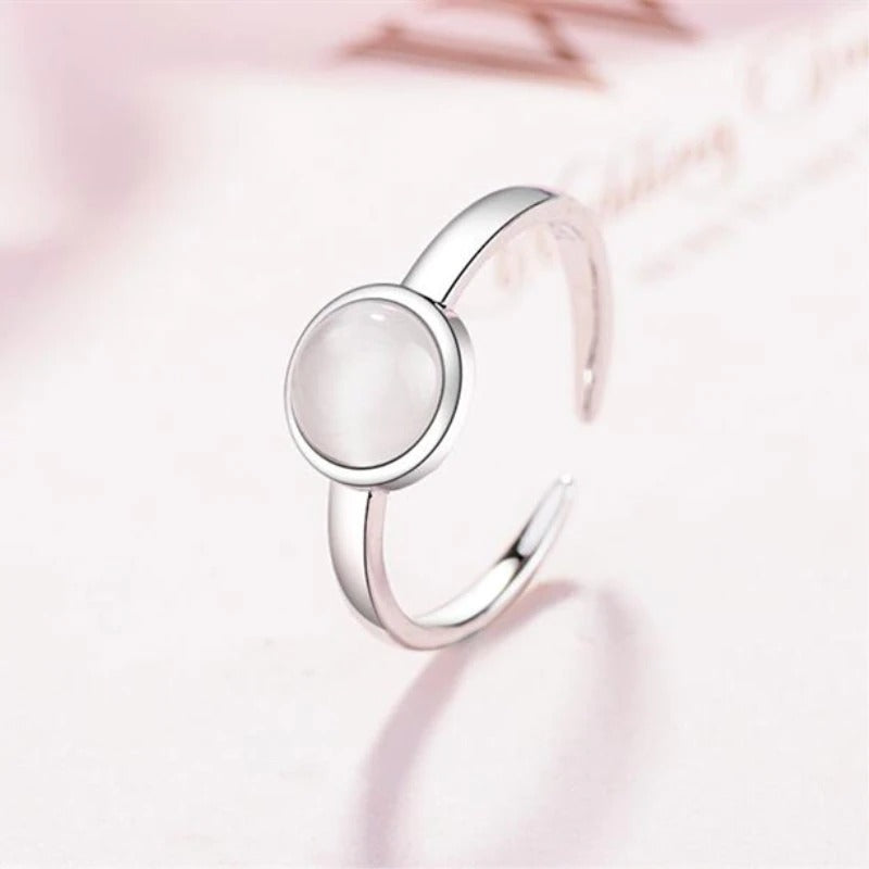 925 Sterling Silver Opal Ring