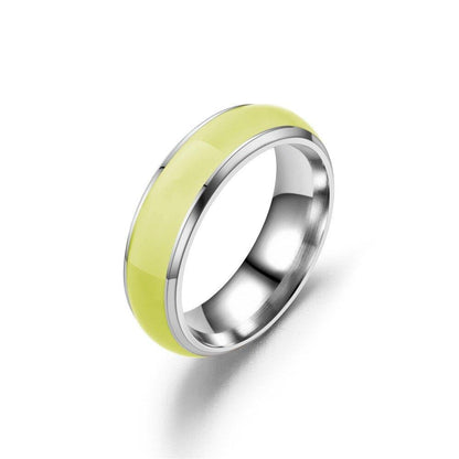 Stainless Stell Luminous Glow in th Dark Ring