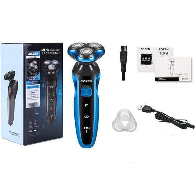 Silver PRO Head and Face Shaver (USB Charging Cable)