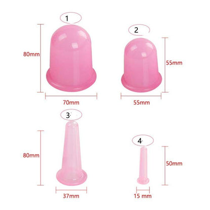 4 Pcs Facial Cups  Facial Cupping Set