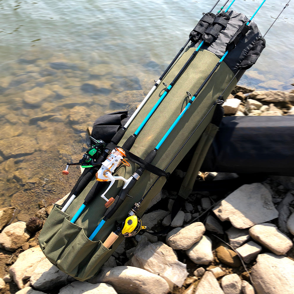 Fishing Backpack with Rod Holder