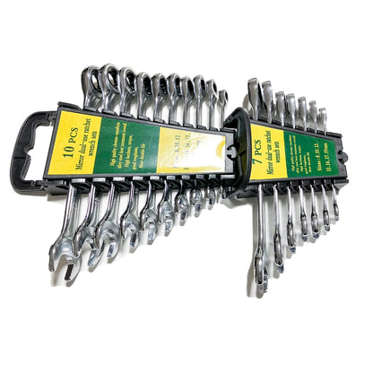 Ratcheting Wrench Set 10 Pcs Tool Set