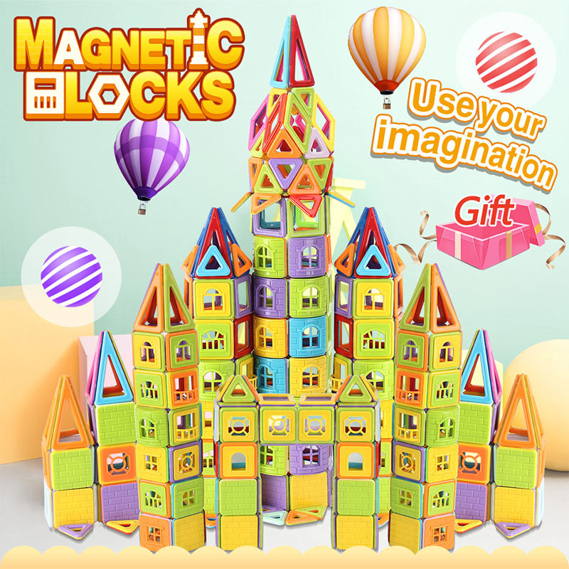 Magnetic Building Blocks 114 Pcs