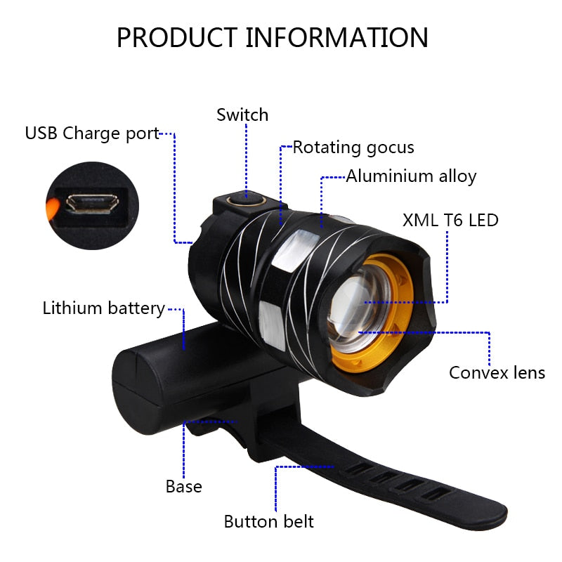 Bicycle Headlight - Bike LED Light