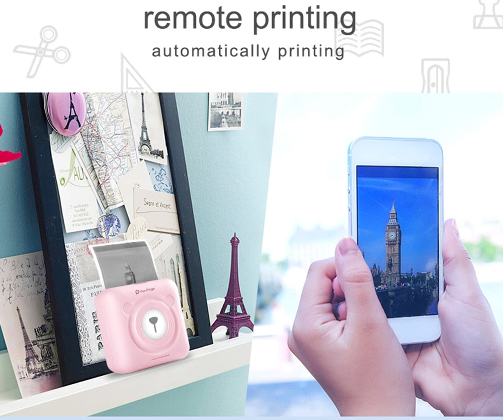 Pocket Photo Printer - Mini Photo Printer