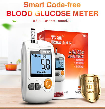 Glucometer - Blood Glucose Meter 100 Stips