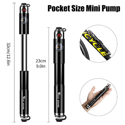 Bike Pump - Mini Bike Pump - Hand Bike Pump