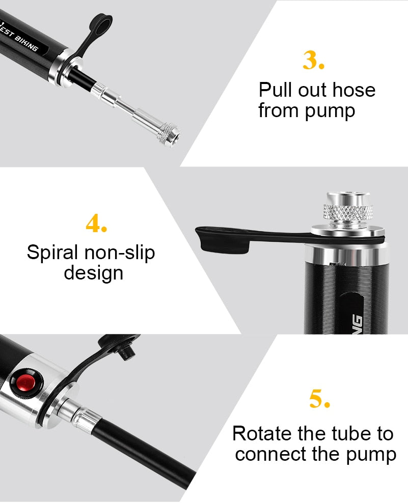 Bike Pump - Mini Bike Pump - Hand Bike Pump