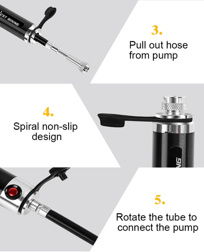 Bike Pump - Mini Bike Pump - Hand Bike Pump