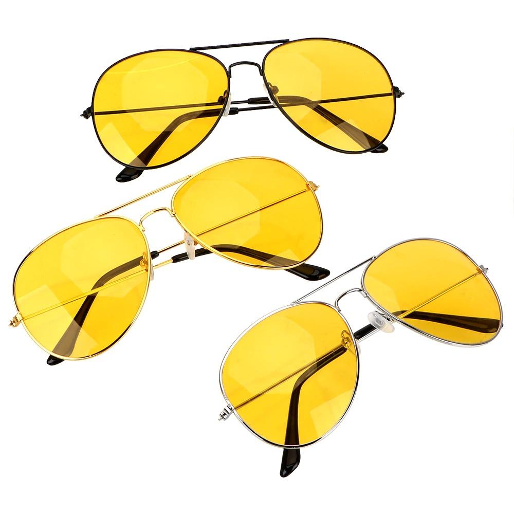 Night Vision HD Driving Glasses Yellow Night vision