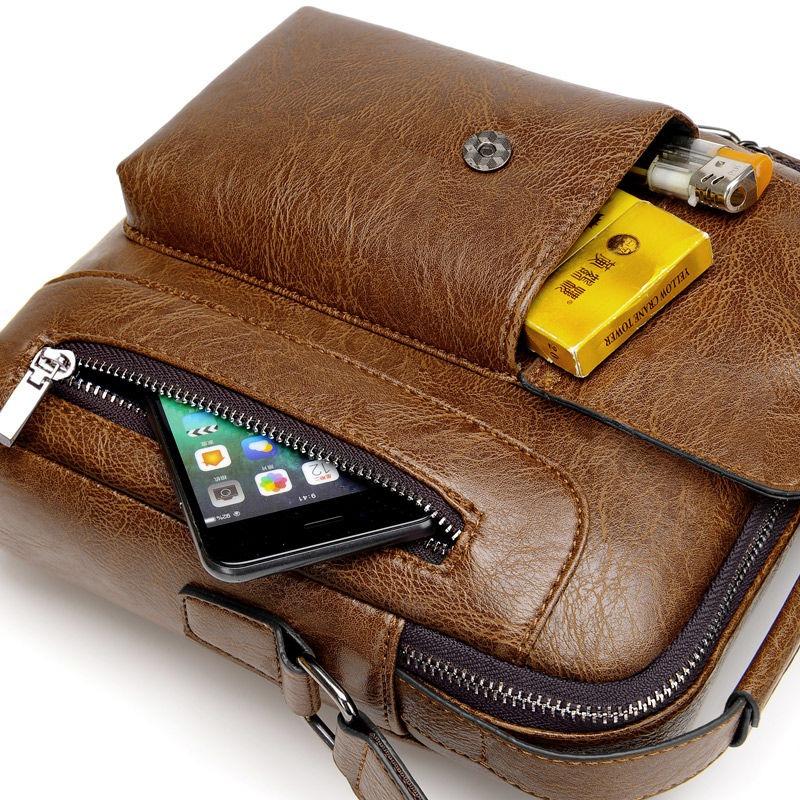 Men's Genuine Leather Sling Bag Body Bag For Men