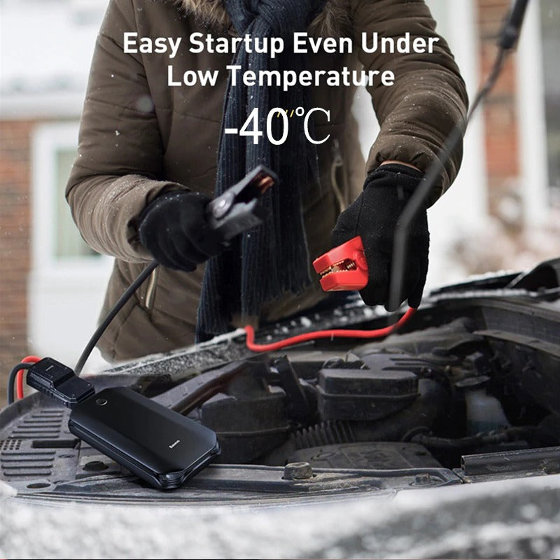 Car Jump Starter Starting Device Battery Power Bank Leads