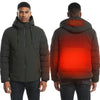 Image of Men Women Electric Heated Jacket USB Thermal Warmed Feather Coat