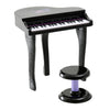 Image of Kids Electronic Keyboard Kids Piano with Stool and Microphone Toy Grand Piano