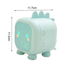 Kids Alarm Clock Super Cute Dinosaur Digital Alarm Clock For Kids Bedside Voice Control Childrens Alarm Clock