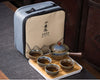 Image of Exquisite Stone China Tea Set Handmade Teapot and Cup Set China Tea Ceremony Tea Pots Set