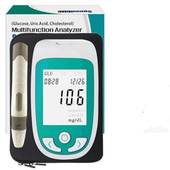 Multifunctional Analyzer Home Cholesterol Test Kit with Lancets Uric Acid Meter Glucose Meter