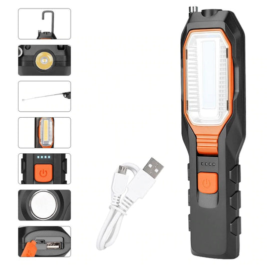 Adjustable LED Work Light USB Rechargable Torch