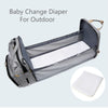 Image of Waterproof Changing Bag Backpack with Bed Changing Backpack Mummy Diaper Large Baby Changing Bag
