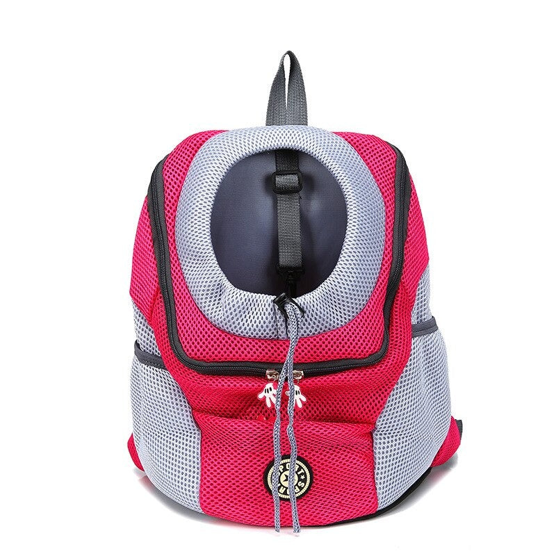 Double Shoulder Dog Backpack Dog Carrier Backpack Portable Dog Rucksack Dog Front Carrier