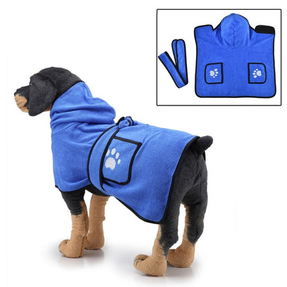 Super Absorbent  Dog Towel Coat Bathrobe Dog Coat Microfiber Quick-Drying Towel Dog