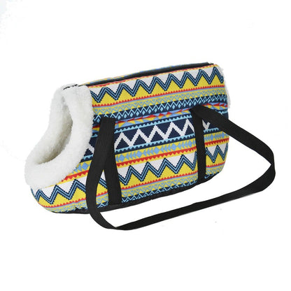 Soft Dog Carrier for Walking Dog Bag Fur Pet Carrier Doggy Rucksack Pet Sling Bag