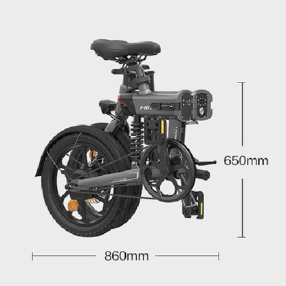 16" Folding Electric Bike Urban Tire E Bike Removable Battery Bike Electric