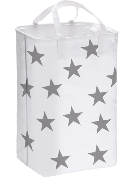 75 L Grey Laundry Basket with Extended Handle