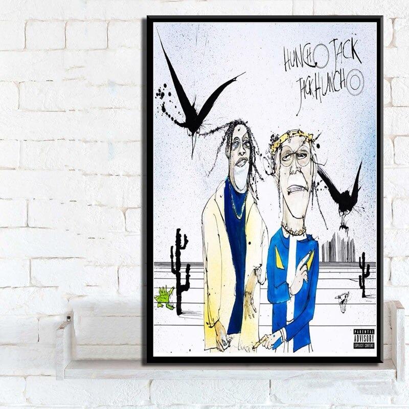Hot Travis Scott Astroworld Rap Music Singer Wrapped Canvas