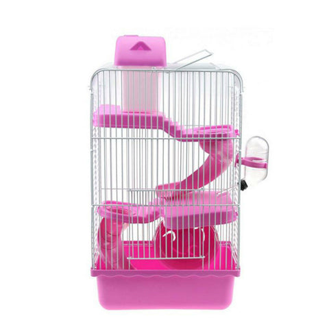 3 Tier Luxury Hamster Cage Gorgeous Hamster Bin Cage Castle Hamster Cage with Tubes