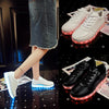 Image of LED Shoes Mens White Low Top Remote Light Shoes