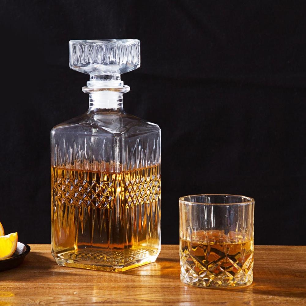 5 Pcs Whiskey Decanter Set Whiskey Glasses