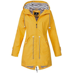 ladies yellow raincoat