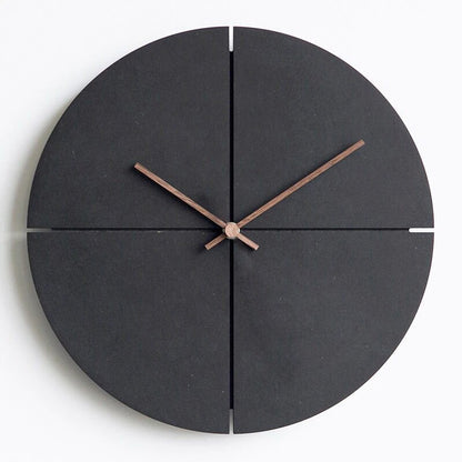 black wall clock