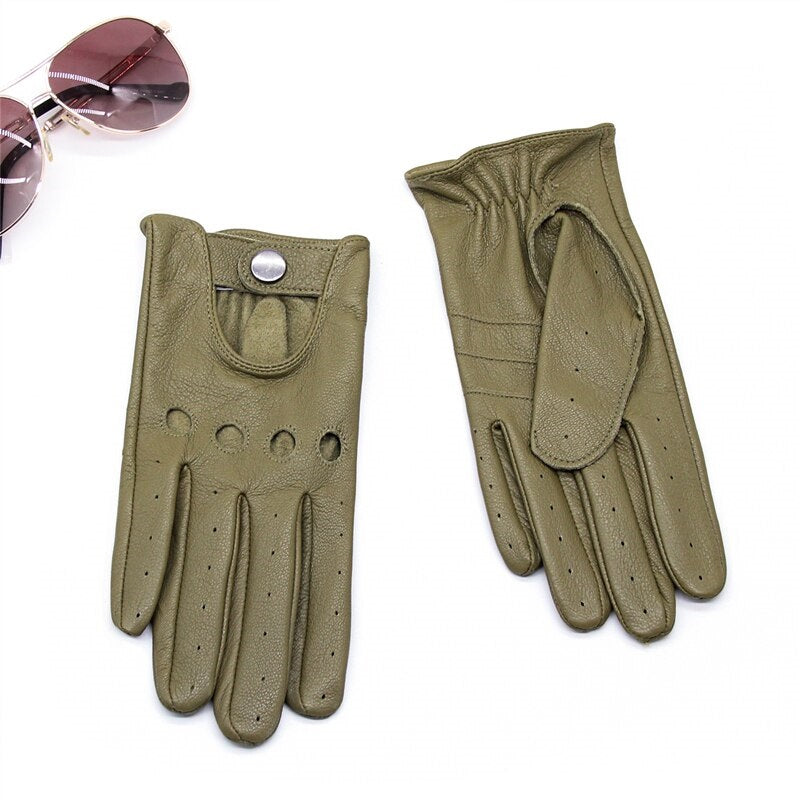 Sports Driving Gloves for Men Touchscreen Leather Driving Gloves Car Driving Gloves